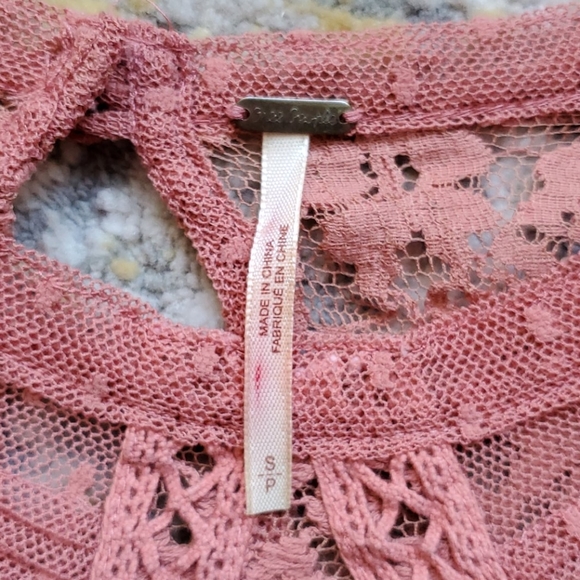 🥂🍾Host Pick🍾🥂 Free People Papaya Sheer Blouse - Picture 8 of 9